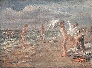 Max Liebermann Boys Bathing France oil painting artist